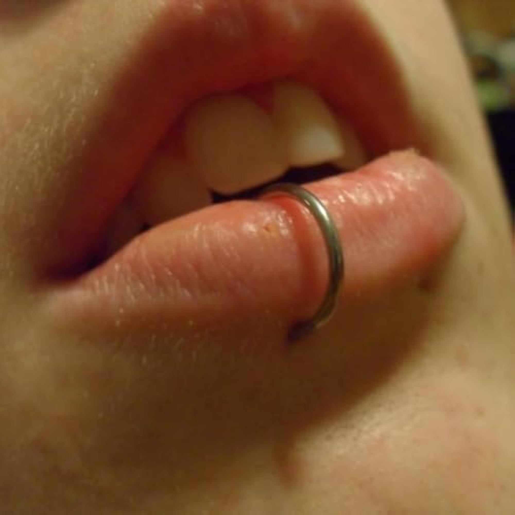 Gold-Plated Titanium Nose Ring, Clicker Style